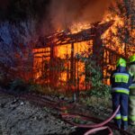 Pożar stodoły - Lubasz (1)