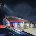 Pożar budynku gospodarczo garażowego - Załuże (11)