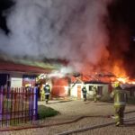 Pożar budynku gospodarczo garażowego - Załuże (4)
