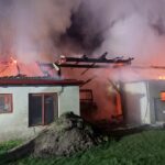 Pożar budynku gospodarczo garażowego - Załuże (5)