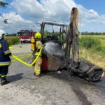 Pożar ciagnika - Zabrnie (3)