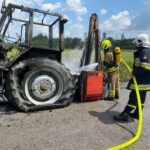 Pożar ciagnika - Zabrnie (4)